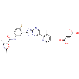 Chemical structure of LXE408 fumarate , AChemBlock Y228120
