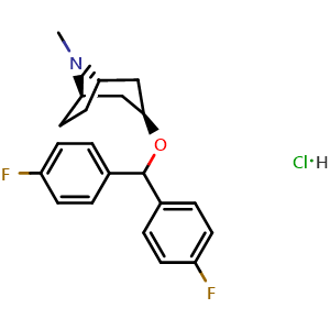Chemical structure of AHN 1-055 hydrochloride , CAS 202646-03-5, AChemBlock Y228129