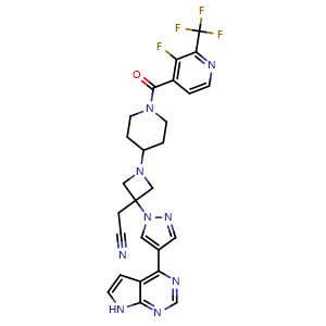 Chemical structure of Itacitinib , CAS 1334298-90-6, AChemBlock Y228148