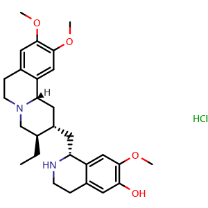 Chemical structure of Cephaeline hydrochloride , CAS 3738-70-3, AChemBlock Y228155
