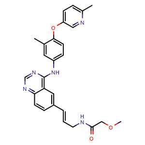 Chemical structure of CP-724714 , CAS 383432-38-0, AChemBlock Y228170