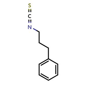 Chemical structure of 3-Phenylpropyl isothiocyanate , CAS 2627-27-2, AChemBlock Y228181