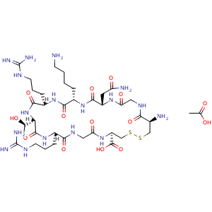 Chemical structure of LyP-1 acetate , AChemBlock Y228197