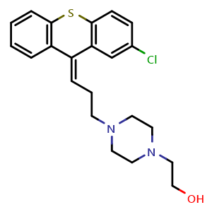 Chemical structure of Zuclopenthixol , CAS 53772-83-1, AChemBlock Y228225