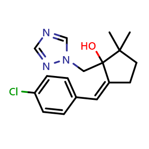Chemical structure of Triticonazole , CAS 131983-72-7, AChemBlock Y228232