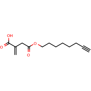 Chemical structure of Itaconate-alkyne , CAS 2454181-83-8, AChemBlock Y228239