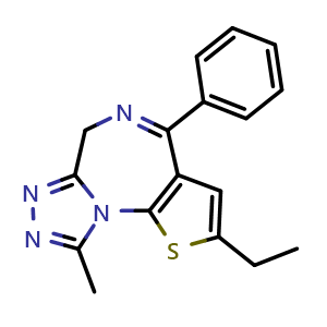 Chemical structure of Deschloroetizolam , CAS 40054-73-7, AChemBlock Y228243