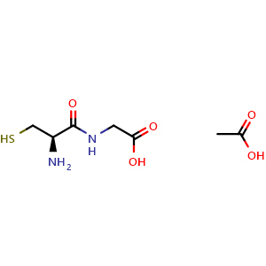 Chemical structure of Cysteinylglycine acetate , AChemBlock Y228261
