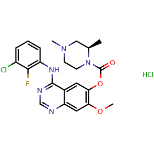 Chemical structure of AZD3759 hydrochloride , CAS 1626387-81-2, AChemBlock Y228264