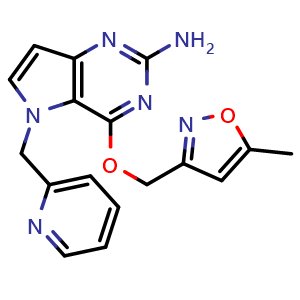 Chemical structure of TLR7 agonist 2 , CAS 1642857-69-9, AChemBlock Y228266