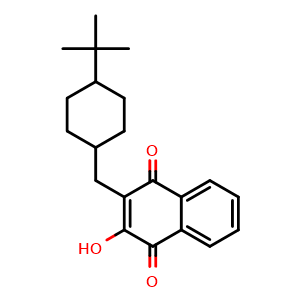 Chemical structure of Buparvaquone , CAS 88426-33-9, AChemBlock Y228270