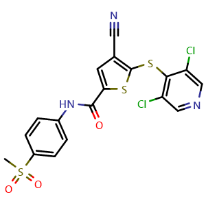 Chemical structure of USP7/USP47 inhibitor , CAS 1247825-37-1, AChemBlock Y228282
