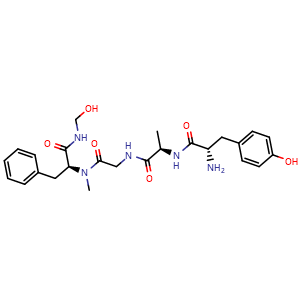 Chemical structure of DAMGO , CAS 78123-71-4, AChemBlock Y228286