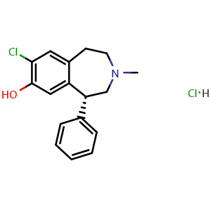 Chemical structure of SCH-23390 hydrochloride , CAS 125941-87-9, AChemBlock Y228287