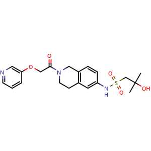 Chemical structure of Nampt-IN-1 , CAS 1698878-14-6, AChemBlock Y228289