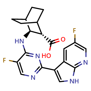 Chemical structure of Pimodivir , CAS 1629869-44-8, AChemBlock Y228290