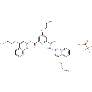 Chemical structure of Pyridostatin TFA , CAS 1472611-44-1, AChemBlock Y228305
