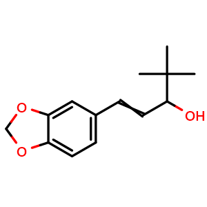 Chemical structure of Stiripentol , CAS 49763-96-4, AChemBlock Y228310