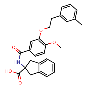 Chemical structure of Edg-2 receptor inhibitor 1 , CAS 1195941-38-8, AChemBlock Y228314