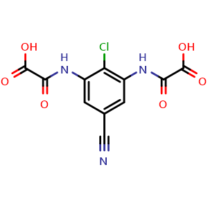 Chemical structure of Lodoxamide , CAS 53882-12-5, AChemBlock Y228322