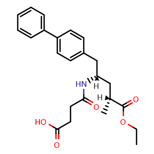 Chemical structure of Sacubitril , CAS 149709-62-6, AChemBlock Y228324