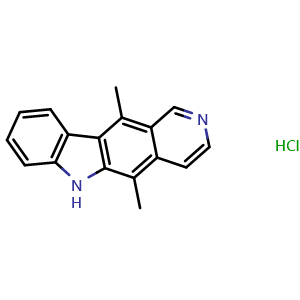 Chemical structure of Ellipticine hydrochloride , CAS 5081-48-1, AChemBlock Y228338