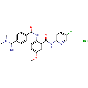 Chemical structure of Betrixaban hydrochloride , CAS 2099719-47-6, AChemBlock Y228359