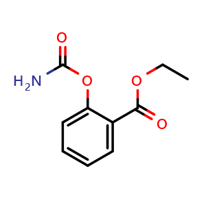 Chemical structure of Ethyl 2-carbamoyloxybenzoate , CAS 88599-32-0, AChemBlock Y228405