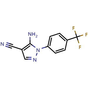 5-amino-1-[4-(trifluoromethyl)phenyl]-1H-pyrazole-4-carbonitrile