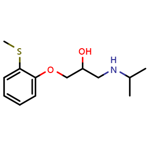 Chemical structure of Tiprenolol , CAS 26481-51-6, AChemBlock Y228428