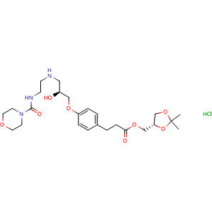 Chemical structure of Landiolol hydrochloride , CAS 144481-98-1, AChemBlock Y228449