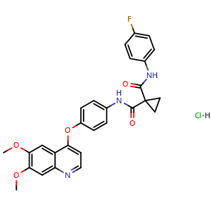 Chemical structure of Cabozantinib hydrochloride , CAS 1817759-42-4, AChemBlock Y228470