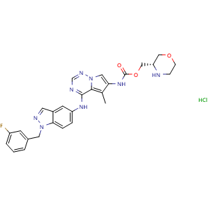 Chemical structure of BMS-599626 Hydrochloride , CAS 873837-23-1, AChemBlock Y228487
