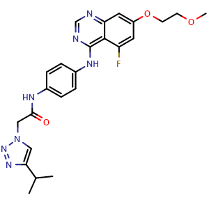 Chemical structure of AZD3229 , CAS 2248003-60-1, AChemBlock Y228489