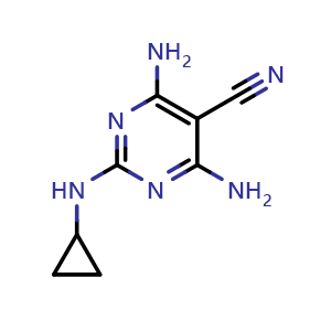 Chemical structure of Dicyclanil , CAS 112636-83-6, AChemBlock Y228510