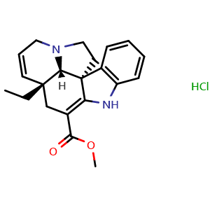 Chemical structure of Tabersonine hydrochloride , CAS 29479-00-3, AChemBlock Y228528