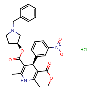 Chemical structure of Barnidipine hydrochloride , CAS 104757-53-1, AChemBlock Y228534