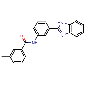 Chemical structure of CHEMBL1276927 , CAS 305357-89-5, AChemBlock Y228588
