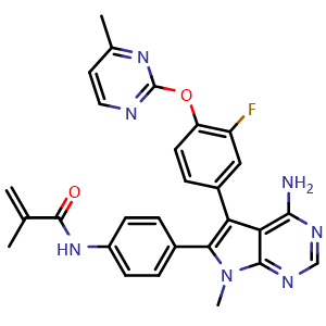Chemical structure of FGFR2-IN-3 , CAS 2549174-42-5, AChemBlock Y228623