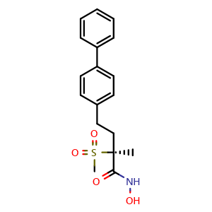 (2S)-4-biphenyl-4-yl-N-hydroxy-2-methyl-2-(methylsulfonyl)butanamide