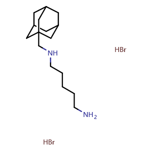 Chemical structure of IEM 1754 2HBr , CAS 162831-31-4, AChemBlock Y228698