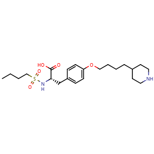 Chemical structure of Tirofiban , CAS 144494-65-5, AChemBlock Y228715