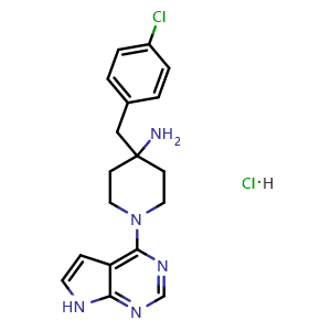 Chemical structure of CCT128930 hydrochloride , CAS 2453324-32-6, AChemBlock Y228742