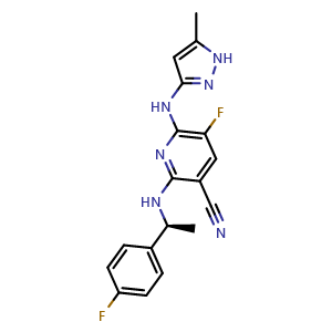 Chemical structure of AZ960 , CAS 905586-69-8, AChemBlock Y228746