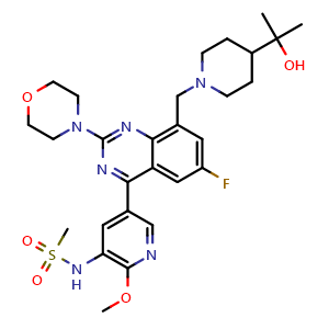 Chemical structure of Linperlisib , CAS 1702816-75-8, AChemBlock Y228755
