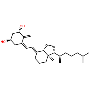 Chemical structure of Alfacalcidol , CAS 41294-56-8, AChemBlock Y228770