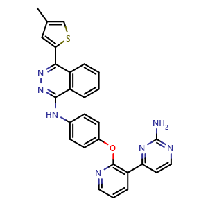 Chemical structure of AMG 900 , CAS 945595-80-2, AChemBlock Y228774