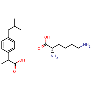 Chemical structure of Ibuprofen Lysine , CAS 57469-77-9, AChemBlock Y228831