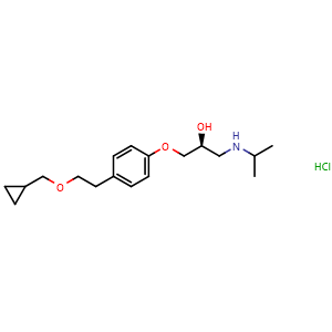 Chemical structure of Levobetaxolol hydrochloride , CAS 116209-55-3, AChemBlock Y228835