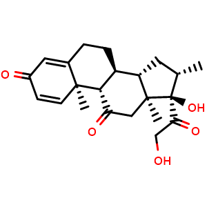 Chemical structure of Meprednisone , CAS 1247-42-3, AChemBlock Y228838